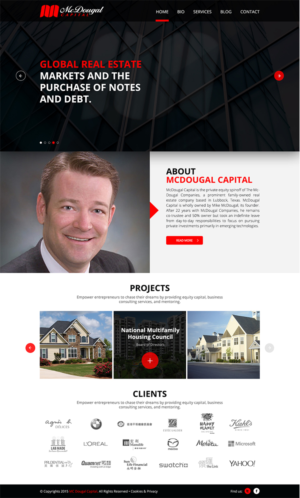 Web Design by Logo Xtudio for McDougal Capital | Design: #6699836