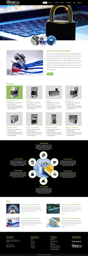Diseño de Página de Aterrizaje por web deskers para Phiston Technologies | Diseño #6720409