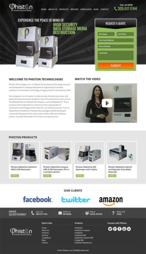 Landing Page Design by RupalTechno for Phiston Technologies | Design: #6758020