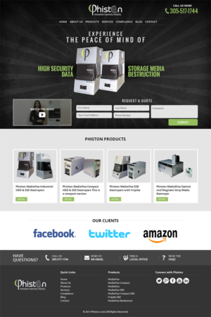 Landing Page Design by RupalTechno for Phiston Technologies | Design: #6773973