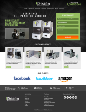 Landing Page Design by RupalTechno for Phiston Technologies | Design: #6774054