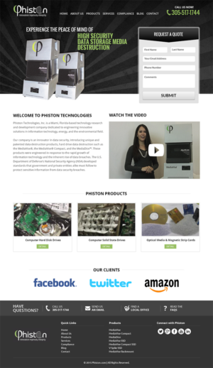 Landing Page Design by RupalTechno for Phiston Technologies | Design: #6817313