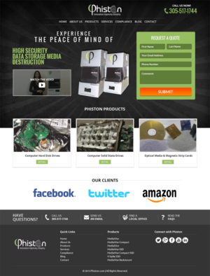 Landing Page Design by RupalTechno for Phiston Technologies | Design: #6831130