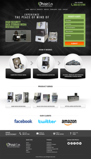 Landing Page Design by RupalTechno for Phiston Technologies | Design: #6837278