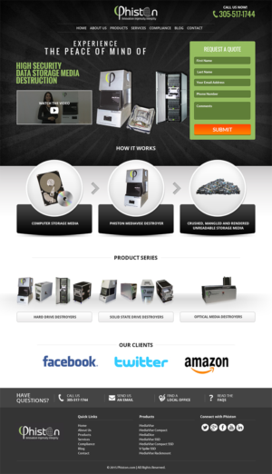 Landing Page Design by RupalTechno for Phiston Technologies | Design: #6939148