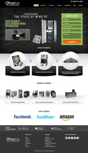 Landing Page Design by RupalTechno for Phiston Technologies | Design: #6999823