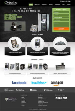 Landing Page Design by RupalTechno for Phiston Technologies | Design: #7172366