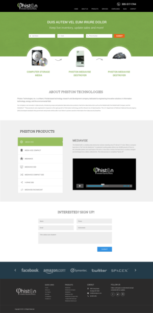 Landing Page Design by Infinity Pix for Phiston Technologies | Design: #6705104