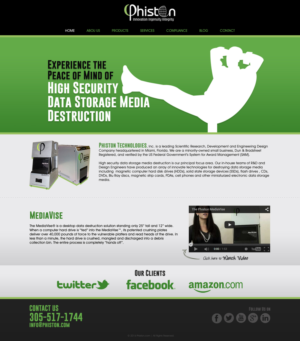 Diseño de Página de Aterrizaje por designdruid para Phiston Technologies | Diseño #6702359