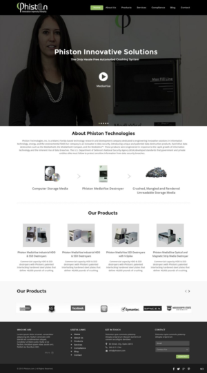 Landing Page Design by pb for Phiston Technologies | Design: #6691355