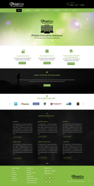 Landing Page Design by pb for Phiston Technologies | Design: #6698637