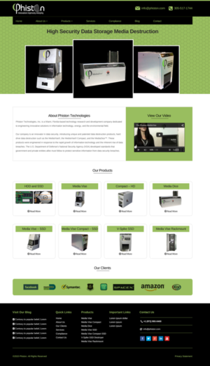 Landing Page Design by Sujit Banerjee for Phiston Technologies | Design: #6695194