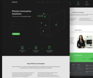 Diseño de Página de Aterrizaje por Rafli para Phiston Technologies | Diseño #6745050