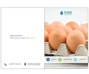 Diseño de Brochure por natureborn para Plan B Solution (EU) LTD | Diseño: #1768644