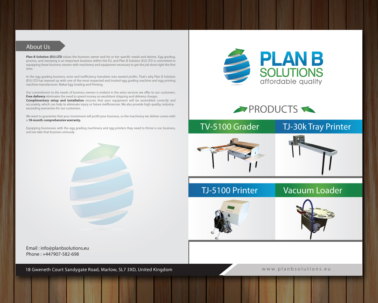 Broschüren-Design von Sbss für Plan B Solution (EU) LTD | Design #1760776