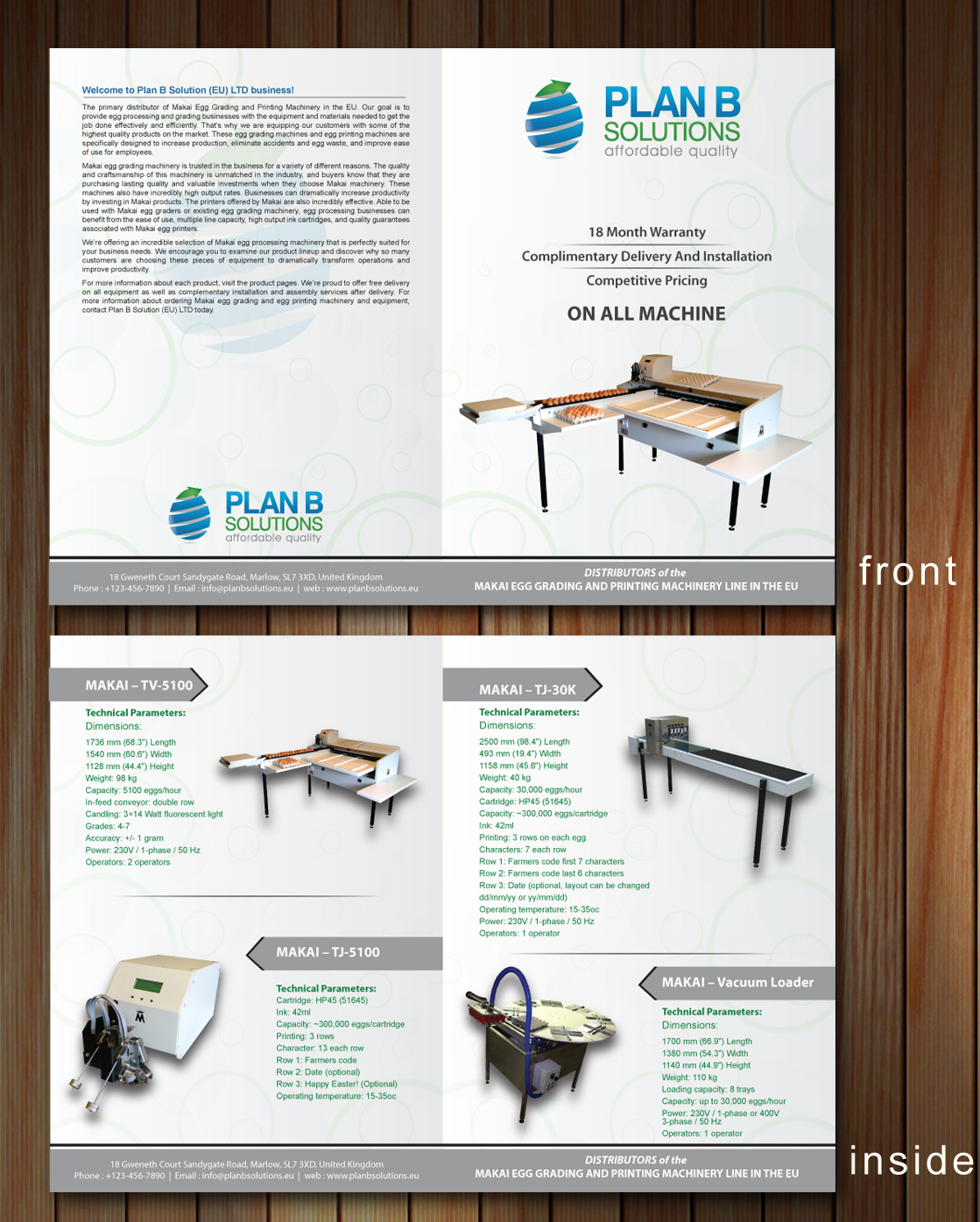 Diseño de Brochure por Sbss para Plan B Solution (EU) LTD | Diseño #1770574