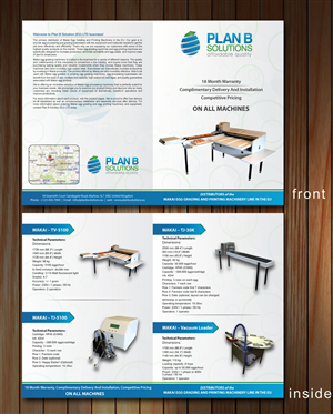 Diseño de Brochure por Sbss para Plan B Solution (EU) LTD | Diseño: #1770586