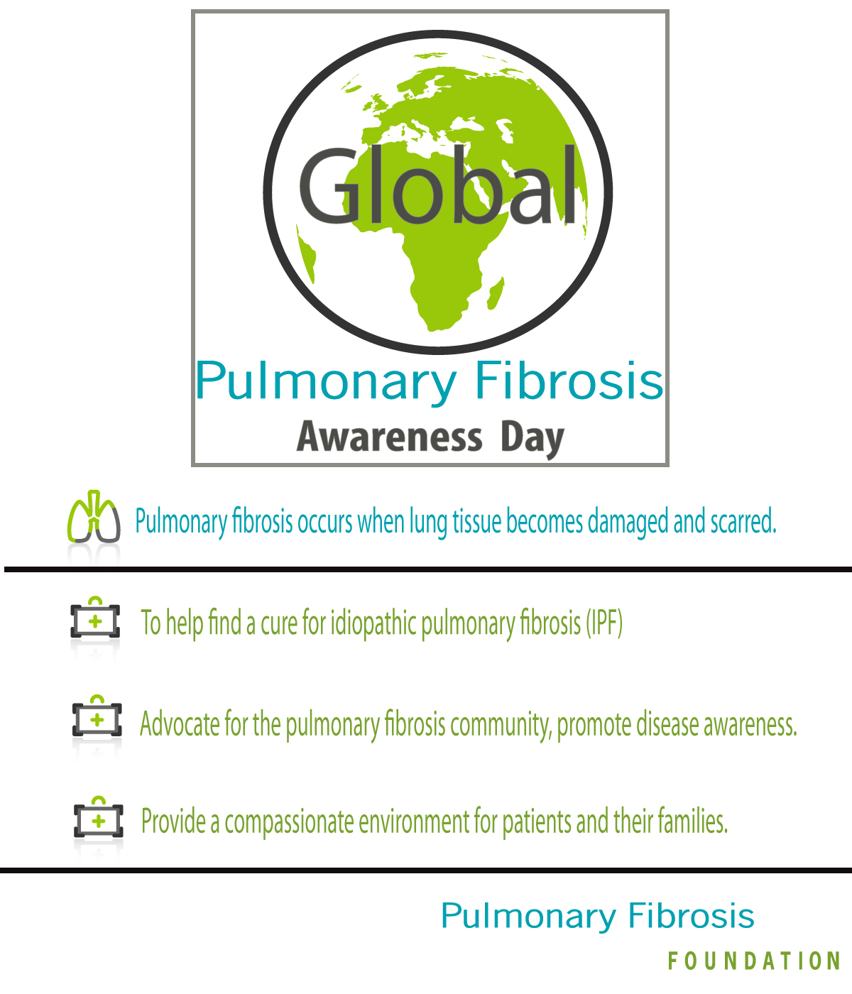 Logo Design by Hezwak for Pulmonary Fibrosis Foundation | Design #1766574