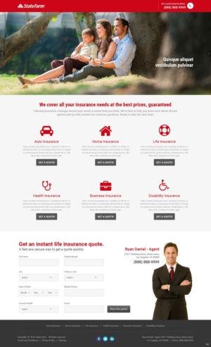 Landing Page Design by pb for FountainheadME.com | Design: #6699990