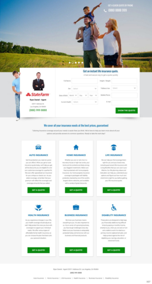 Landing Page Design by pb for FountainheadME.com | Design: #6704198