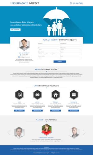 Landing Page Design by Smart-tech solution for FountainheadME.com | Design: #6700235