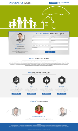 Landing Page Design by Smart-tech solution for FountainheadME.com | Design: #6700236