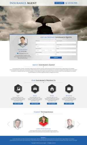 Landing Page Design by Smart-tech solution for FountainheadME.com | Design: #6700237