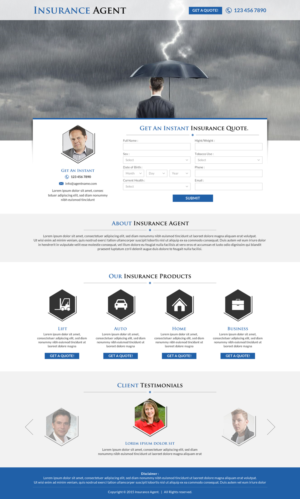 Landing Page Design by Smart-tech solution for FountainheadME.com | Design: #6700239