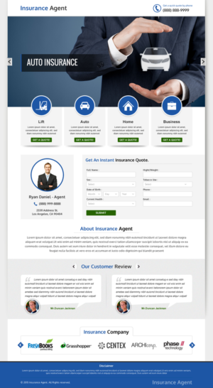 Landing Page Design by Smart-tech solution for FountainheadME.com | Design: #6710006