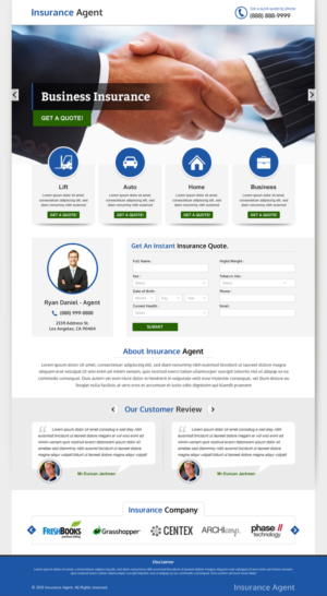 Landing Page Design by Smart-tech solution for FountainheadME.com | Design: #6710008