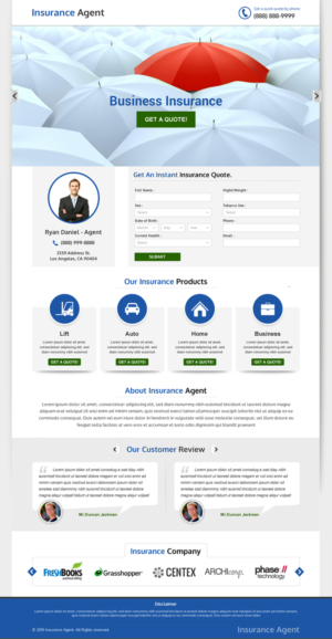 Landing Page Design by Smart-tech solution for FountainheadME.com | Design: #6710038