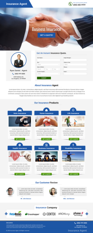 Landing Page Design by Smart-tech solution for FountainheadME.com | Design: #6710334