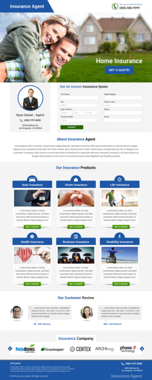Landing Page Design by Smart-tech solution for FountainheadME.com | Design: #6710335