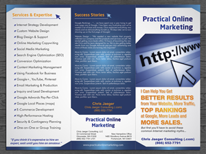 Broschüren-Design von Sbss für Chris Jaeger Consulting / Practical Online Marketing | Design: #1742842