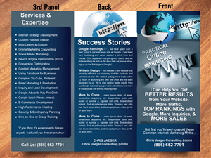 Broschüren-Design von Sbss für Chris Jaeger Consulting / Practical Online Marketing | Design: #1742871