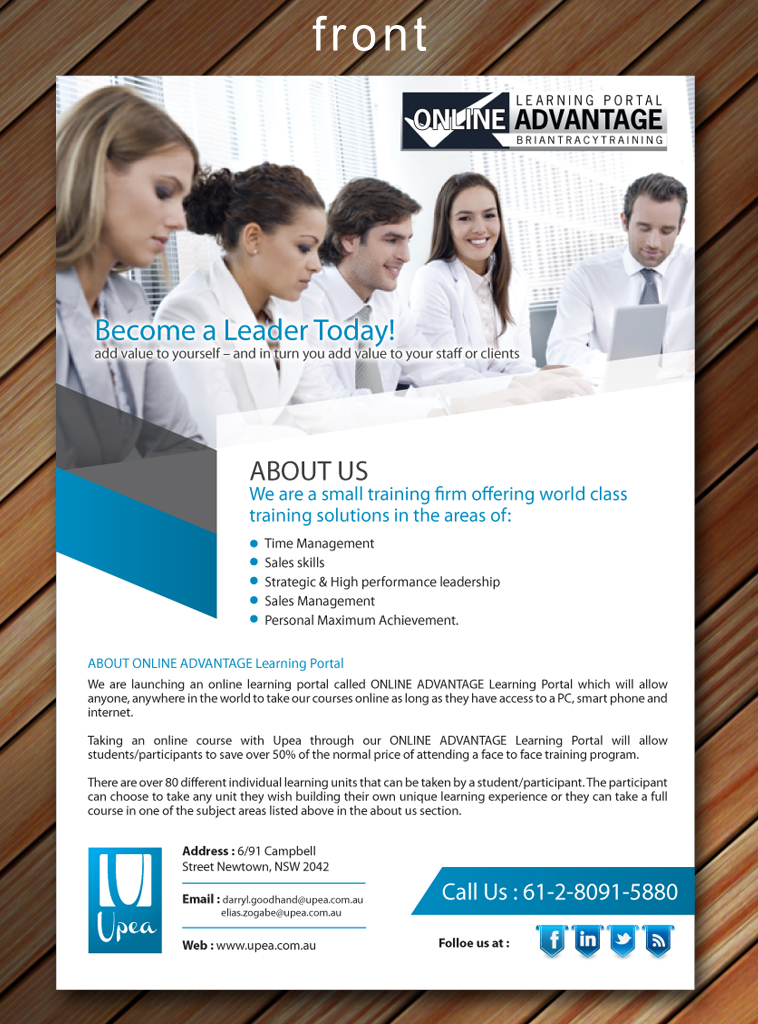 Flyer Design by Sbss for Upea | Design #1741831