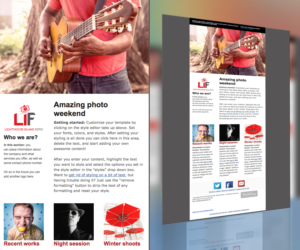 Email Marketing Design by Hendrik for Lighthouse Island Foto | Design: #6716319