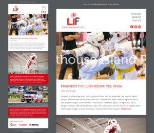 Email Marketing Design by Veng for Lighthouse Island Foto | Design: #6732915
