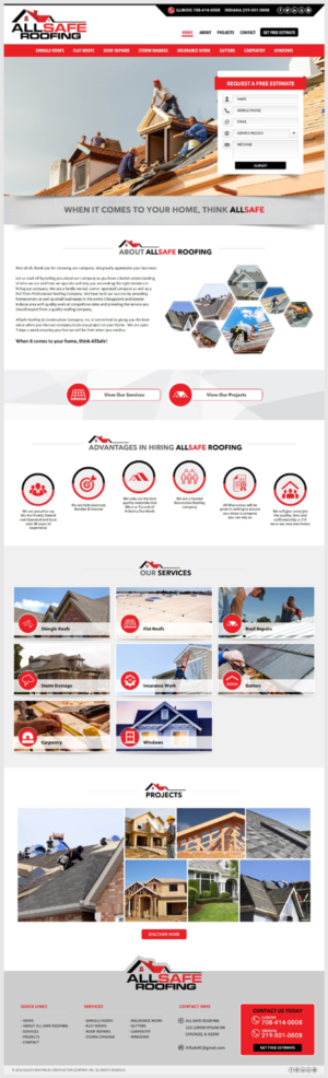Roofing Company needs YOU to help put us on top! | Diseño Web por -Marc-