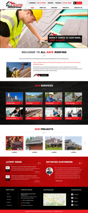 Roofing Company needs YOU to help put us on top! | Diseño Web por Sbss