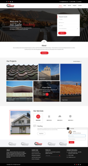 Roofing Company needs YOU to help put us on top! | Diseño Web por nzdesigners