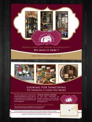 Flyer Design by debdesign for Little River Collectibles | Design #6737165