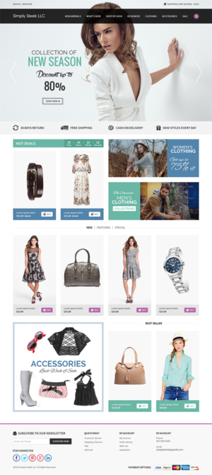 Web Design par RupalTechno pour Simply Sleek LLC | Design : #6706204