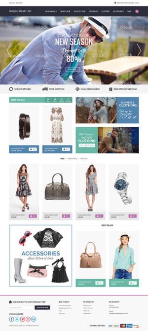 Web Design par RupalTechno pour Simply Sleek LLC | Design : #6706658