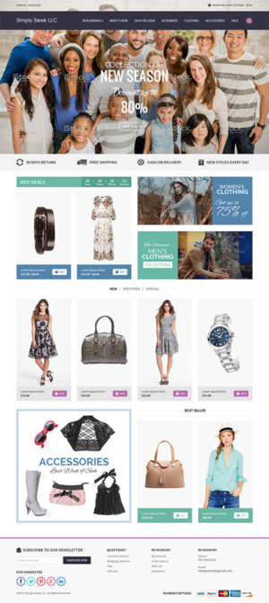 Web Design by RupalTechno for Simply Sleek LLC | Design #6711922