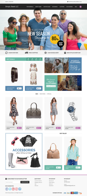 Web Design par RupalTechno pour Simply Sleek LLC | Design : #6712013