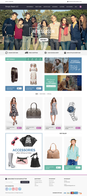 Web Design par RupalTechno pour Simply Sleek LLC | Design : #6712238