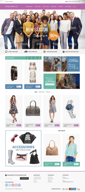 Web Design par RupalTechno pour Simply Sleek LLC | Design : #6712352