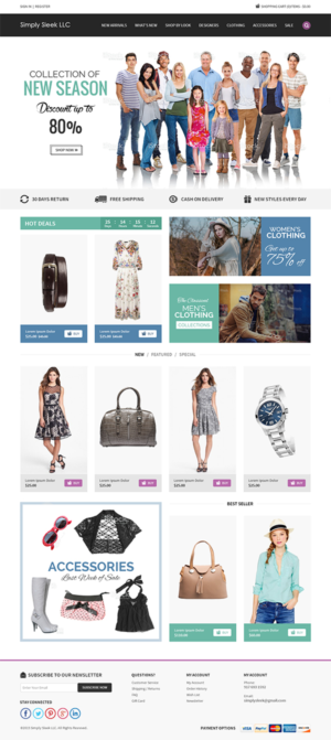 Web Design par RupalTechno pour Simply Sleek LLC | Design : #6712476