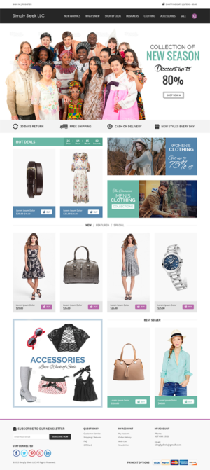 Web Design par RupalTechno pour Simply Sleek LLC | Design : #6712578